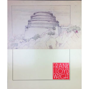 Offset Lithographic Poster Print: Frank Lloyd Wright's Gordon Strong Automobile Objective and Planetarium sketch on acid-free art card.