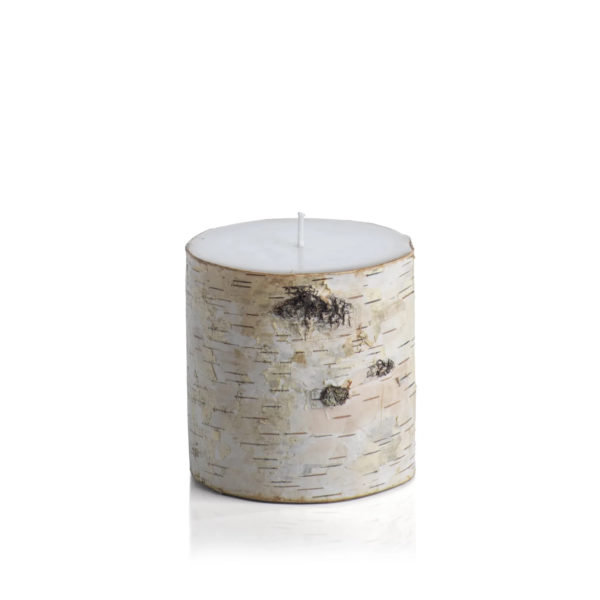 Birch Candle - Natural wood candle with soothing glow, perfect for creating a peaceful atmosphere.