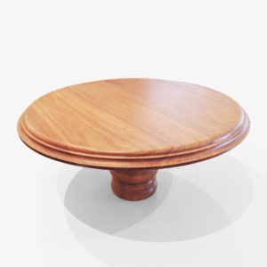 Wooden Cake Stand - A stylish and sturdy rubber wood cake stand, perfect for displaying your delicious creations.