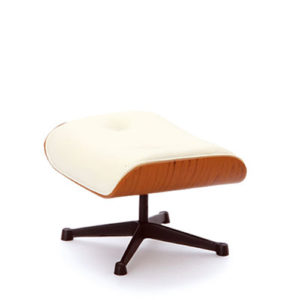 Miniature Eames Ottoman Chair - a timeless design by Charles and Ray Eames in ABS and PVC materials.