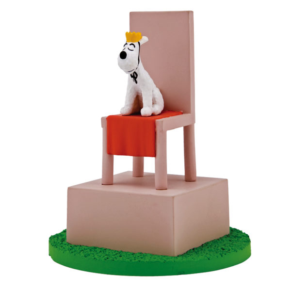 Tintin collectible figurine - King Snowy on a Throne from "The Adventure Tintin In The Congo." Hand-painted polyresin with intricate details.